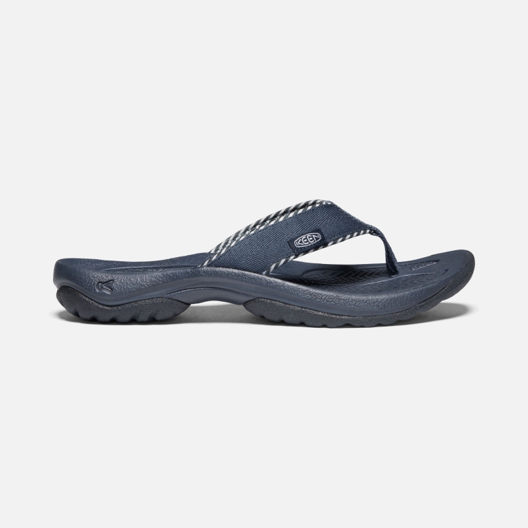 Keen Kona II Flip Flops - Women's Navy White Sandals